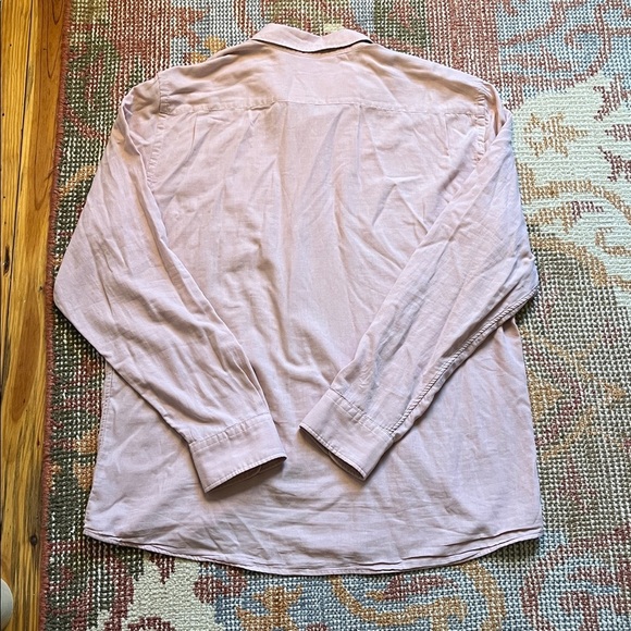 Faherty Men’s Pink Sunwashed Chambray Supima Cotton LongSleeve Shirt Size XL - Picture 9 of 9